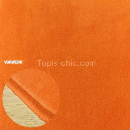 Tapis sur mesure Orange par Vorwerk gamme Modena Tapis sur mesure Orange par Vorwerk gamme Modena