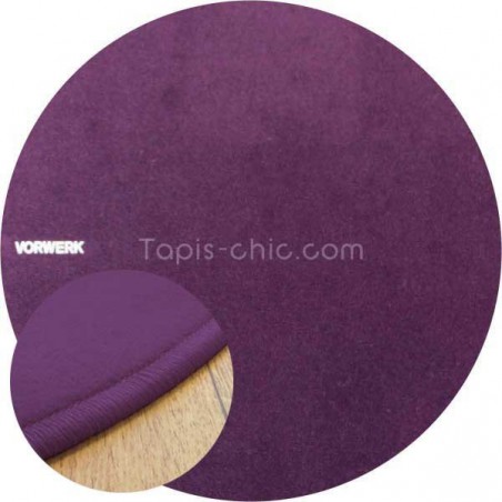 Tapis sur mesure rond Violet par Vorwerk gamme Modena Tapis sur mesure rond Violet par Vorwerk gamme Modena
