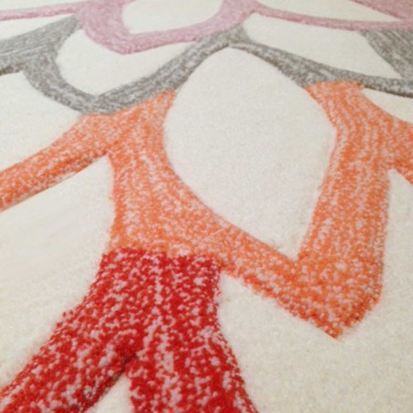 Tapis moderne Lotus Flower orange par Esprit Home Tapis moderne Lotus Flower orange par Esprit Home