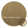 Tapis sur mesure Rond en laine Marron Vison gamme Velvet finition surjet Tapis sur mesure Rond en laine Marron Vison gamme Velvet finition surjet