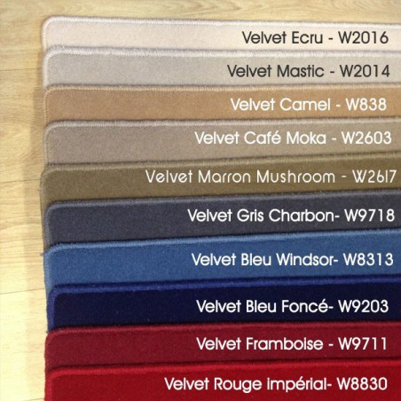 Echantillons du tapis sur mesure en laine VELVET Echantillons du tapis sur mesure en laine VELVET