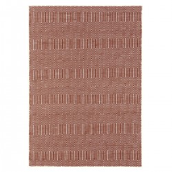 Tapis graphique tissé bordeaux par Joseph Lebon