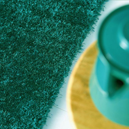 Tapis shaggy Bleu Vert en polyester par Tapis Chic Collection Tapis shaggy Bleu Vert en polyester par Tapis Chic Collection