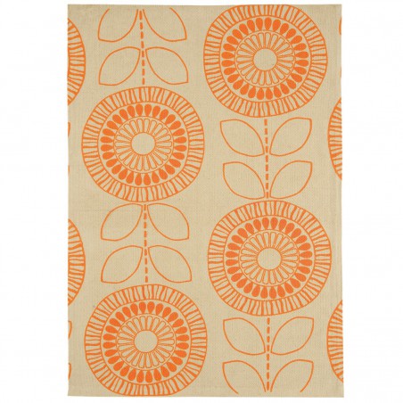 Tapis de salon Flower Power Orange par Joseph Lebon Tapis de salon Flower Power Orange par Joseph Lebon