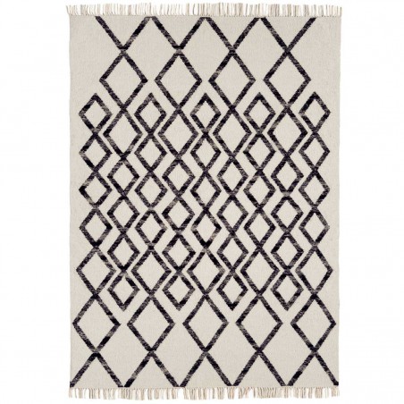 Tapis de salon Géométrique Skagen Diamond Noir par Joseph Lebon Tapis de salon Géométrique Skagen Diamond Noir par Joseph Lebon