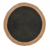 Tapis de salon rond Knit noir par Joseph Lebon Tapis de salon rond Knit noir par Joseph Lebon