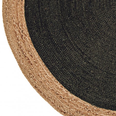 Tapis de salon rond Knit noir par Joseph Lebon Tapis de salon rond Knit noir par Joseph Lebon