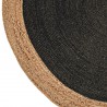 Tapis de salon rond Knit noir par Joseph Lebon Tapis de salon rond Knit noir par Joseph Lebon