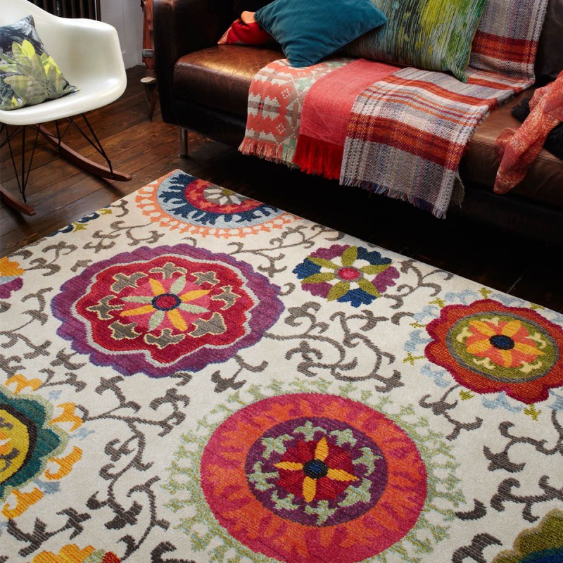 Tapis de salon a motifs Lerida par Joseph Lebon
