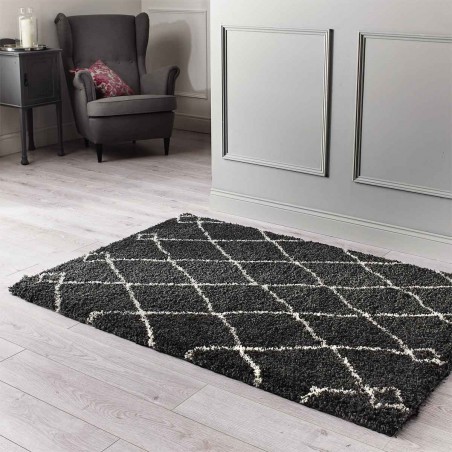 Tapis de salon Zamba Charbon par Flair Rugs Tapis de salon Zamba Charbon par Flair Rugs