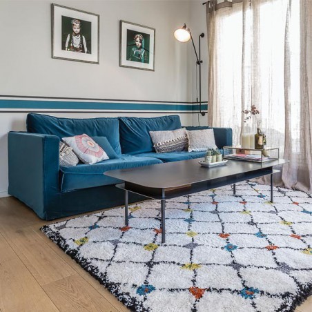 Tapis Berbère moderne multicolore Kaboshon par Edito Tapis Berbère moderne multicolore Kaboshon par Edito