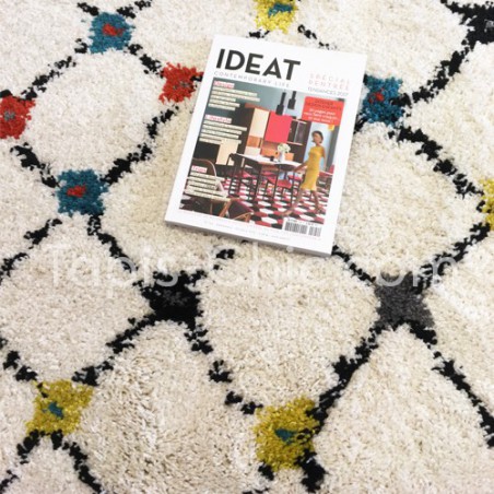 Tapis Berbère moderne Blanc Kaboshon par Edito Tapis Berbère moderne Blanc Kaboshon par Edito
