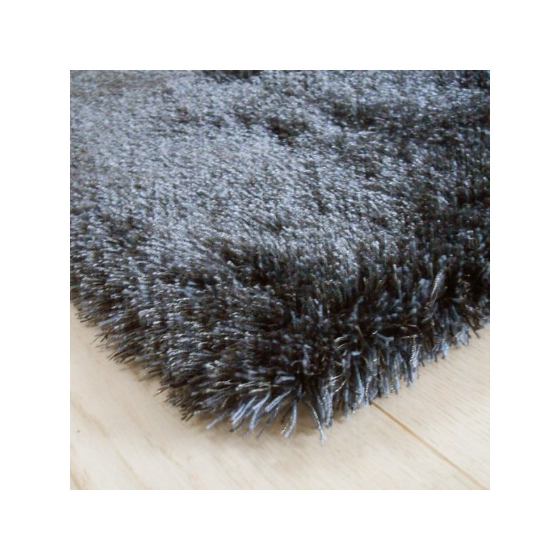Tapis Shaggy Swing uni Gris carré 240 x 240 cm Arte Espina
