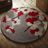 Tapis de salon rond Fleurs Cerisier Rouge par Flair Rugs Tapis de salon rond Fleurs Cerisier Rouge par Flair Rugs