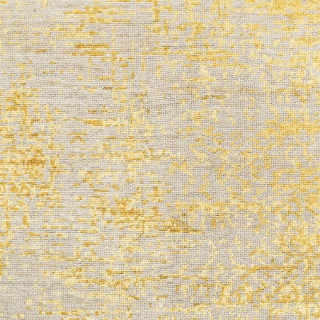 Tapis noué main Jaune et Gris en laine et viscose par Ligne Pure Tapis noué main Jaune et Gris en laine et viscose par Ligne Pure