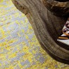 Tapis noué main Jaune et Gris en laine et viscose par Ligne Pure Tapis noué main Jaune et Gris en laine et viscose par Ligne Pure