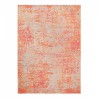 Tapis noué main Rouge Orange et Gris en laine et viscose par Ligne Pure Tapis noué main Rouge Orange et Gris en laine et viscose par Ligne Pure
