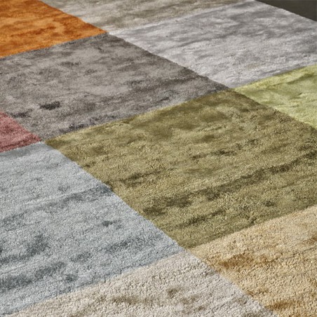 Tapis de salon en viscose Sahara multicolores par Angelo Tapis de salon en viscose Sahara multicolores par Angelo