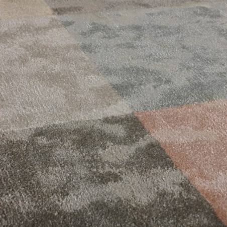 Tapis de salon en viscose Sahara multicolores pastels par Angelo Tapis de salon en viscose Sahara multicolores pastels par Angelo