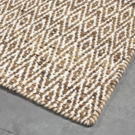Tapis en laine Mic Mac Marron Clair par Angelo Tapis en laine Mic Mac Marron Clair par Angelo