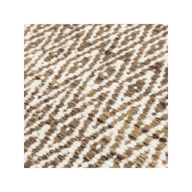 Tapis en laine Mic Mac Marron Clair par Angelo