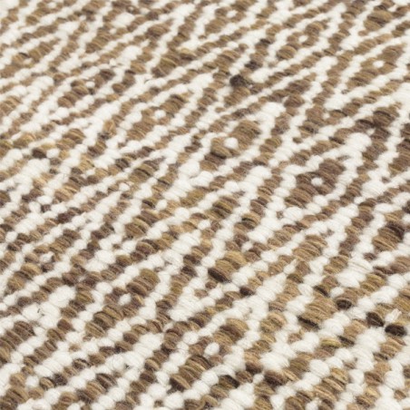 Tapis en laine Mic Mac Marron Clair par Angelo Tapis en laine Mic Mac Marron Clair par Angelo