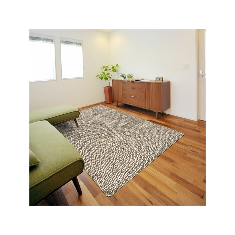 Tapis en laine Mic Mac Marron Clair par Angelo