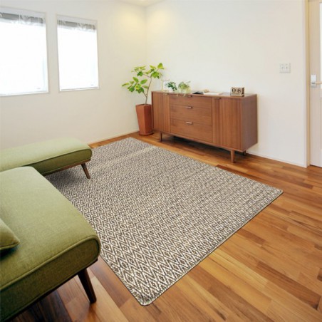 Tapis en laine Mic Mac Marron Clair par Angelo Tapis en laine Mic Mac Marron Clair par Angelo