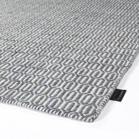 Tapis en laine Mic Mac Gris par Angelo Tapis en laine Mic Mac Gris par Angelo