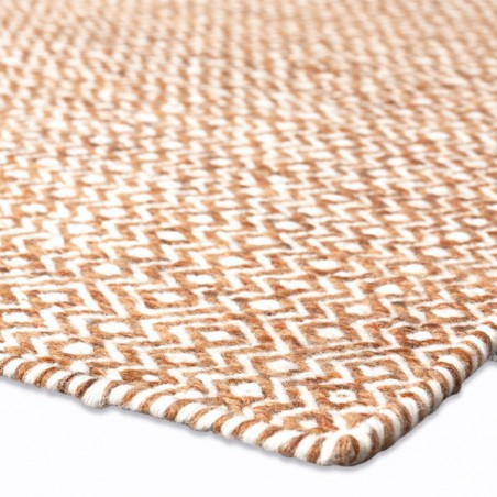 Tapis en laine Mic Mac Ocre par Angelo Tapis en laine Mic Mac Ocre par Angelo