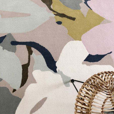 Tapis moderne en laine Bloom taupe par Esprit Home Tapis moderne en laine Bloom taupe par Esprit Home