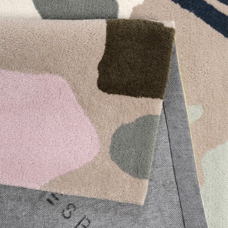 Tapis moderne en laine Bloom taupe par Esprit Home Tapis moderne en laine Bloom taupe par Esprit Home