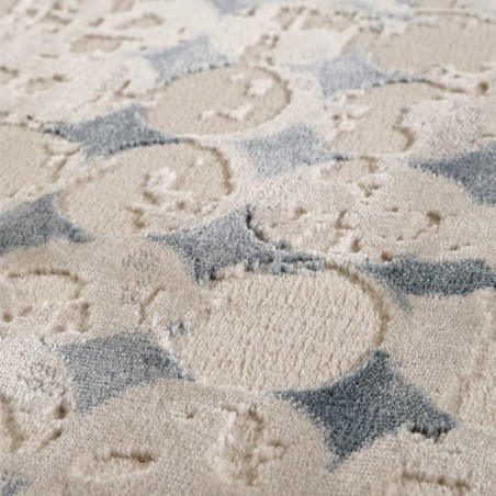 Tapis de salon design Spots Bleu Pétrole par Esprit Home Tapis de salon design Spots Bleu Pétrole par Esprit Home