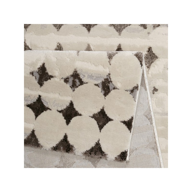 Tapis de salon design Spots Taupe par Esprit Home