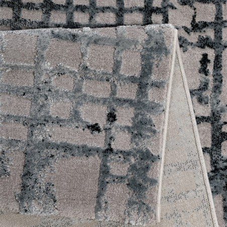 Tapis moderne Velvet Grid Bleu pétrole par Esprit Home Tapis moderne Velvet Grid Bleu pétrole par Esprit Home