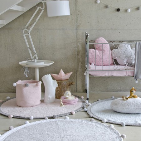 Tapis enfant rond Bubbly Rose par Lorena Canals Tapis enfant rond Bubbly Rose par Lorena Canals