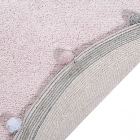Tapis enfant rond Bubbly Rose par Lorena Canals Tapis enfant rond Bubbly Rose par Lorena Canals