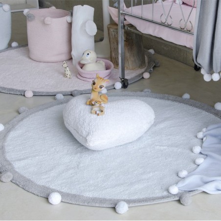 Tapis enfant rond Bubbly Bleu par Lorena Canals Tapis enfant rond Bubbly Bleu par Lorena Canals
