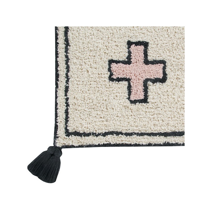 Tapis en coton à motifs berbères Naador par Lorena Canals