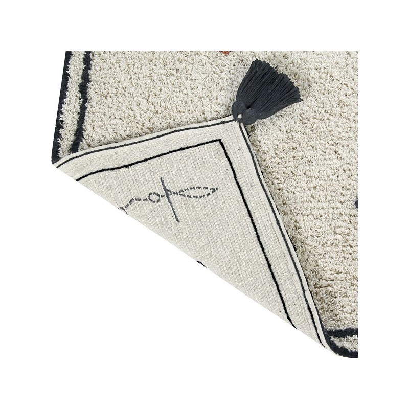 Tapis en coton à motifs berbères Naador par Lorena Canals