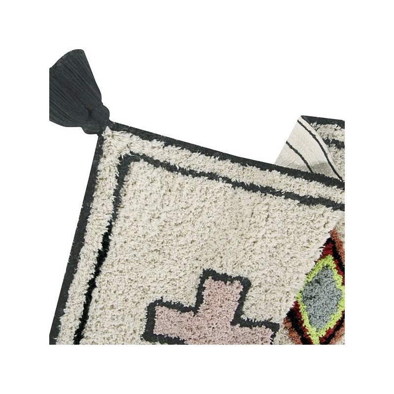 Tapis en coton à motifs berbères Naador par Lorena Canals