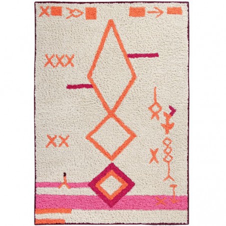 Tapis en coton à motifs berbères Saffi par Lorena Canals Tapis en coton à motifs berbères Saffi par Lorena Canals