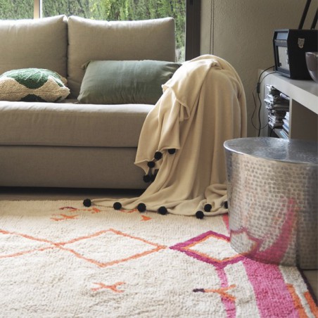 Tapis en coton à motifs berbères Saffi par Lorena Canals Tapis en coton à motifs berbères Saffi par Lorena Canals