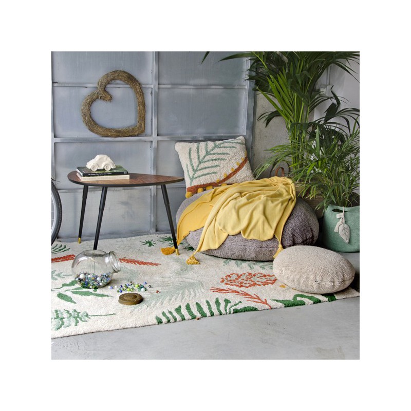 Tapis moderne en coton Botanic par Lorena Canals