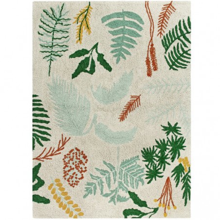 Tapis moderne en coton Botanic par Lorena Canals