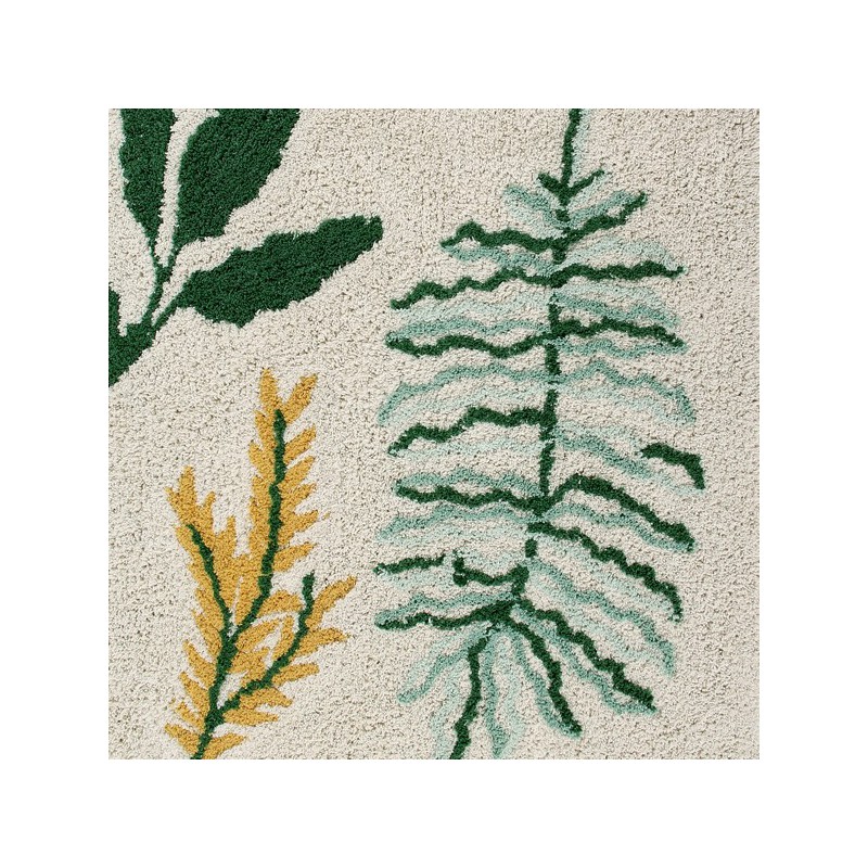 Tapis moderne en coton Botanic par Lorena Canals