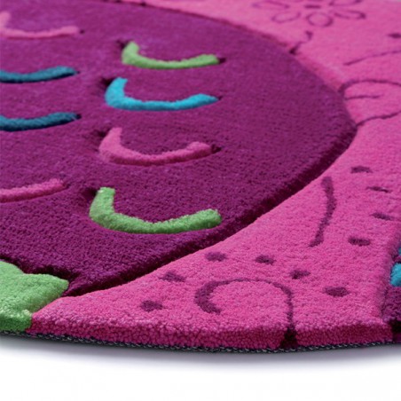 Tapis enfant Petite Chouette Fushia par Tapis Chic Collection Tapis enfant Petite Chouette Fushia par Tapis Chic Collection