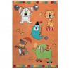 Tapis enfant Cirque Orange par Tapis Chic Collection Tapis enfant Cirque Orange par Tapis Chic Collection