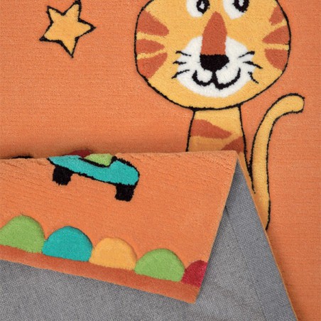 Tapis enfant Cirque Orange par Tapis Chic Collection Tapis enfant Cirque Orange par Tapis Chic Collection