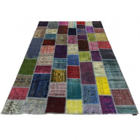 Tapis Patchwork Kilim Up-Cycle Multicolore par Angelo Tapis Patchwork Kilim Up-Cycle Multicolore par Angelo
